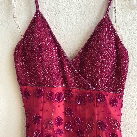 Sean Collection Beaded Evening Dress w/ side slits - Picture 5 of 7